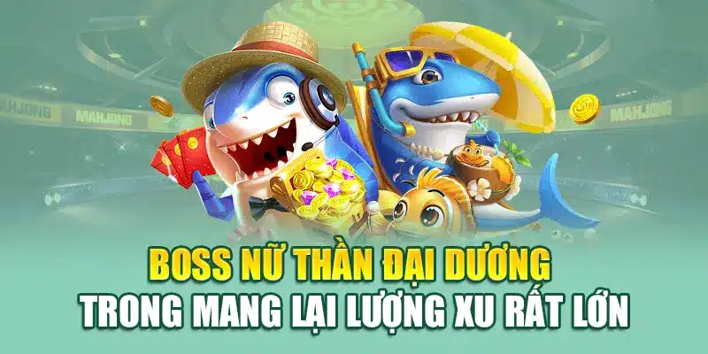 Bắn Cá Nhân Ngư – Game Thần Thoại Tại Nhà Cái 79king 2 Boss nữ thần đại dương trong mang lại lượng xu rất lớn