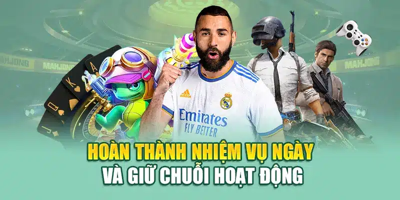 Tích Lũy Mỗi Ngày Tại 79king – Tăng Điểm Nhận Quà Dễ Dàng 3 Hoàn thành nhiệm vụ ngày và giữ chuỗi hoạt động