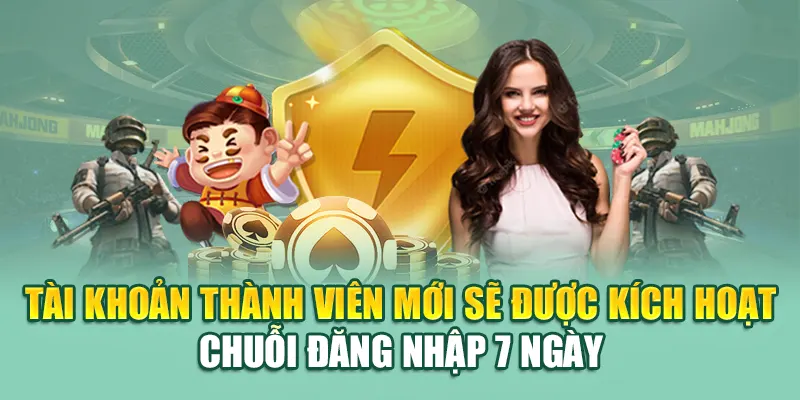 Chào Mừng Thành Viên Mới 79king – Nhận Quà Tặng Giá Trị 2 Tài khoản thành viên mới sẽ được kích hoạt chuỗi đăng nhập 7 ngày