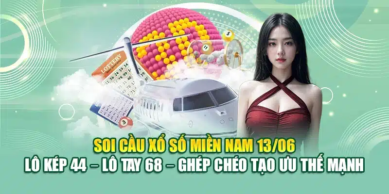 Soi Cầu Xổ Số Miền Nam 13/06 - Những Dự Đoán Chuẩn Từ 79King 3 Soi cầu xổ số miền Nam 13/06 - Lô kép 44 – lô tay 68 – ghép chéo tạo ưu thế mạnh